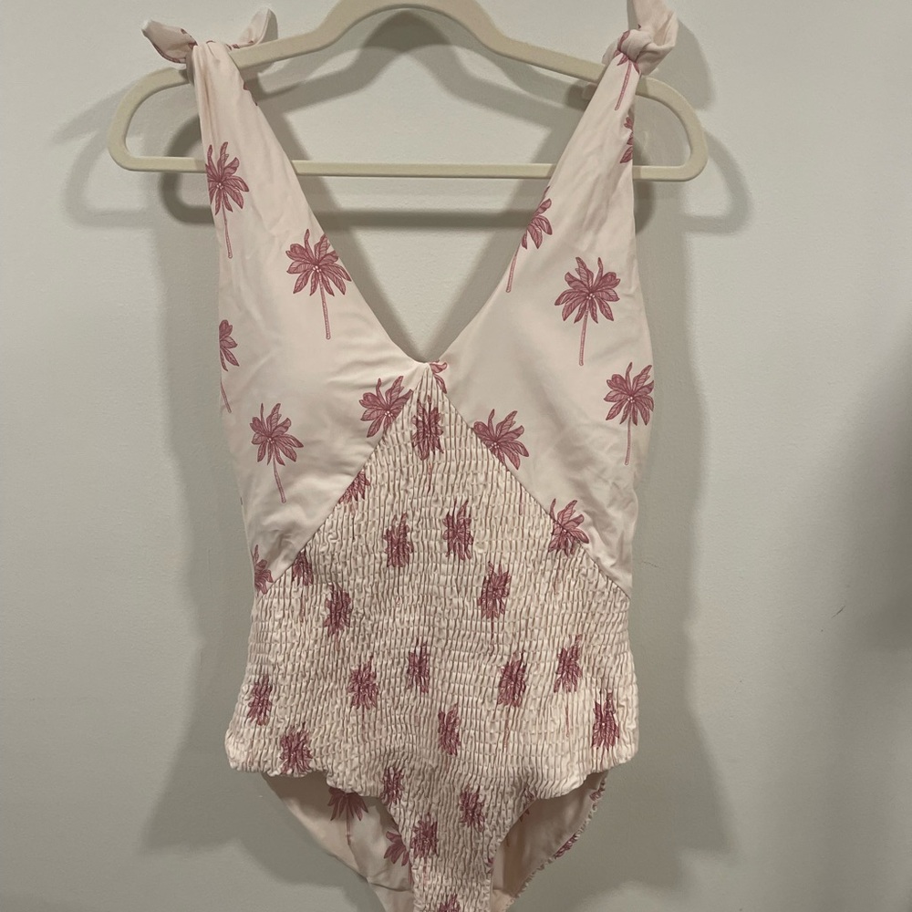 Citrine Pink Floral One Piece Swimsuit